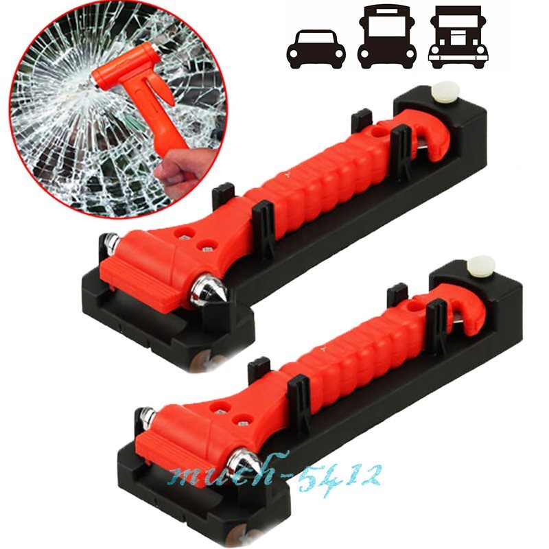Auto Car Emergency Escape Tool Window Glass Hammer Breaker & Seat Belt Cutter
