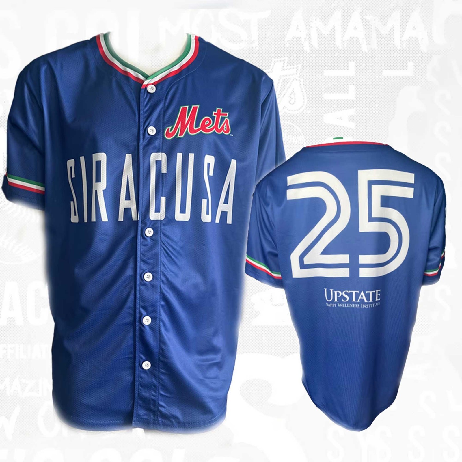 Syracuse NY Mets Italian Jersey SGA 9-13-25 extra large XL NEW IN BAG Siracusa