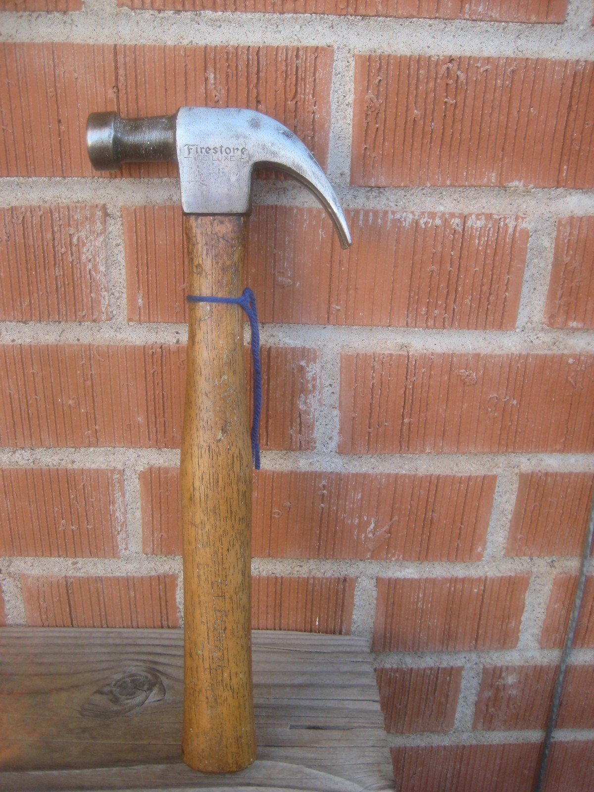 1940s Vintage 16 oz. Head x 13" Length ** FIRESTONE *** Curved Claw Hammer USA