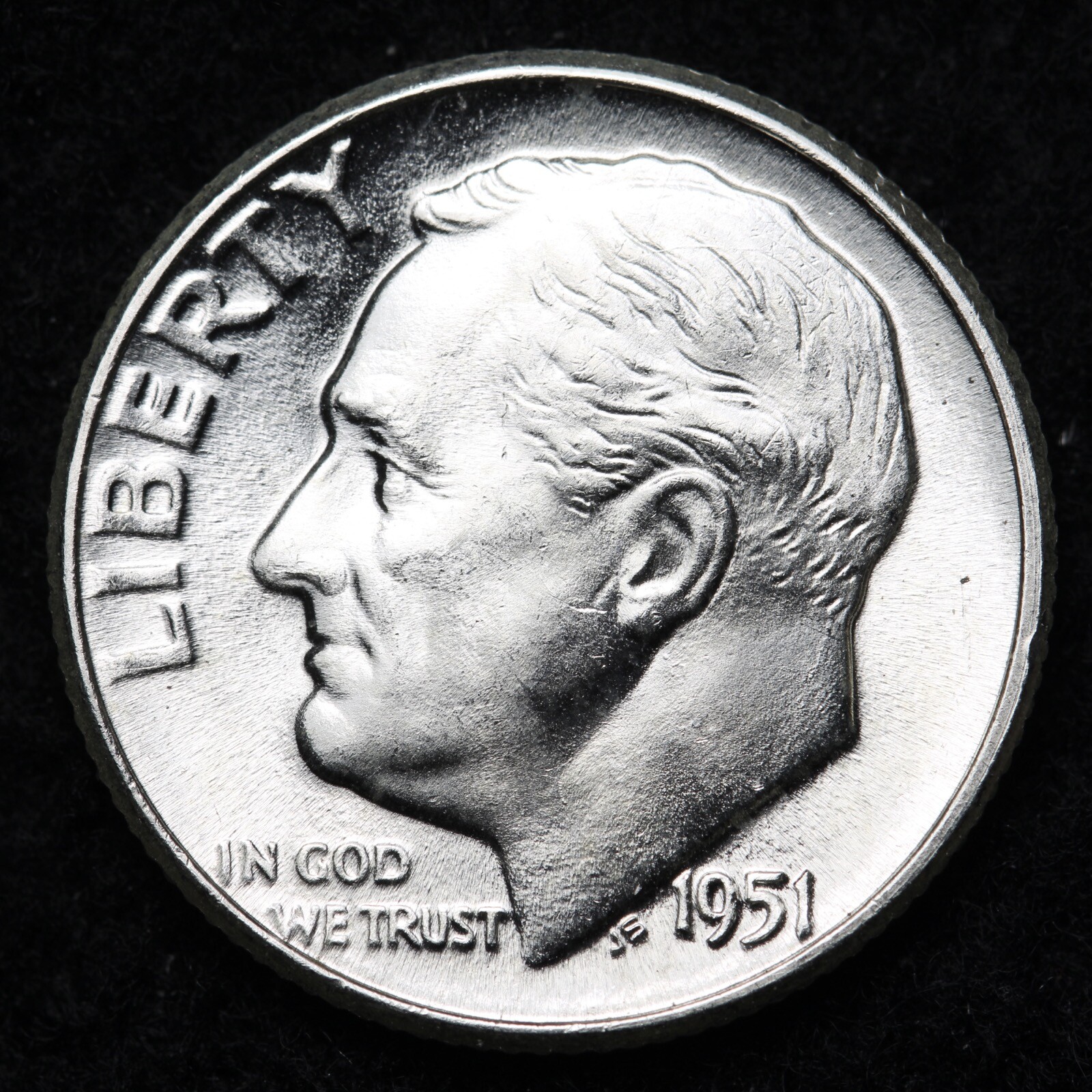 1951 Roosevelt Silver Dime AU/UNC or BETTER - Complete Your Album!