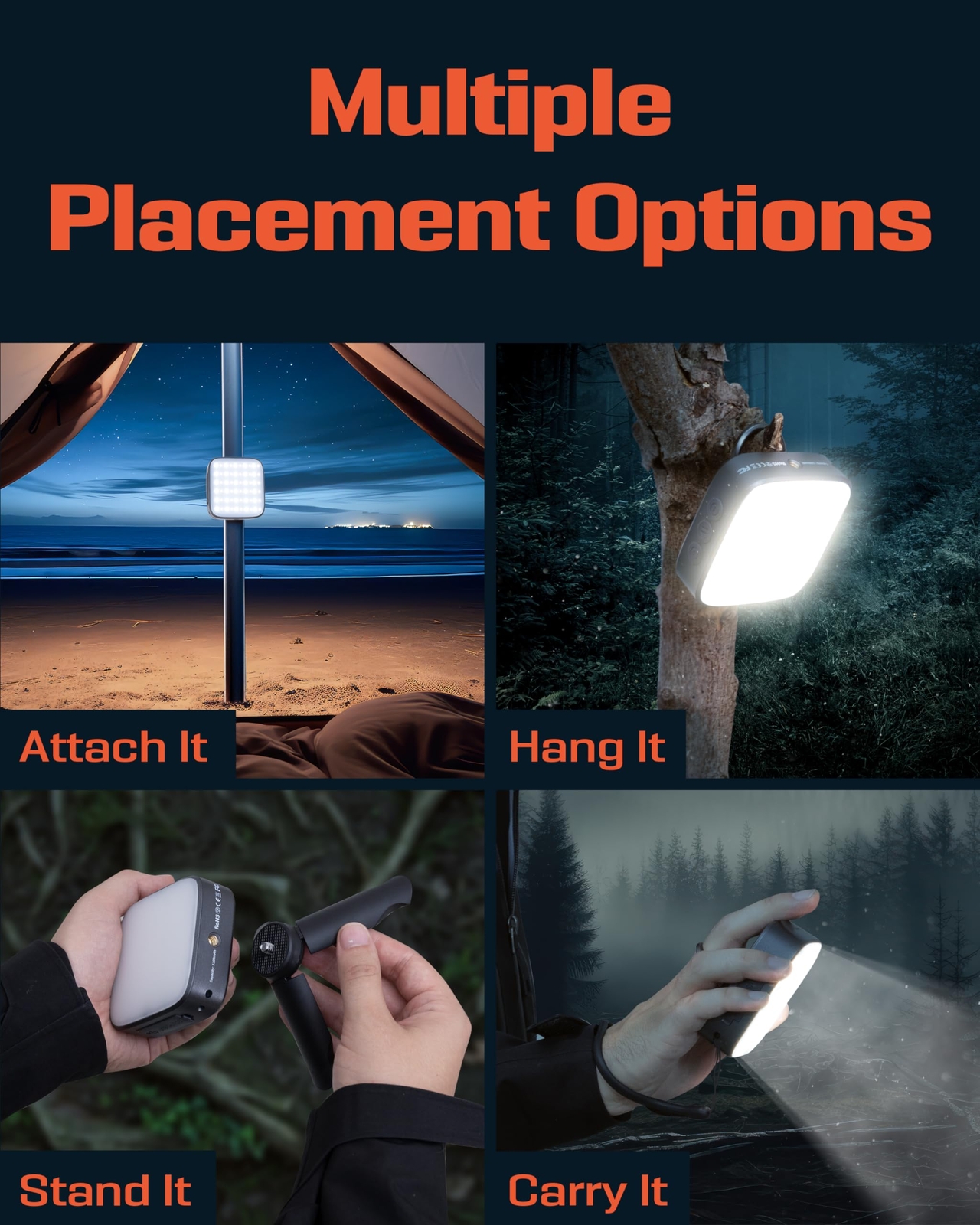 Camping Lantern Hanging Lantern W/ Bright & Warm Adjustable Lighting Emergency L
