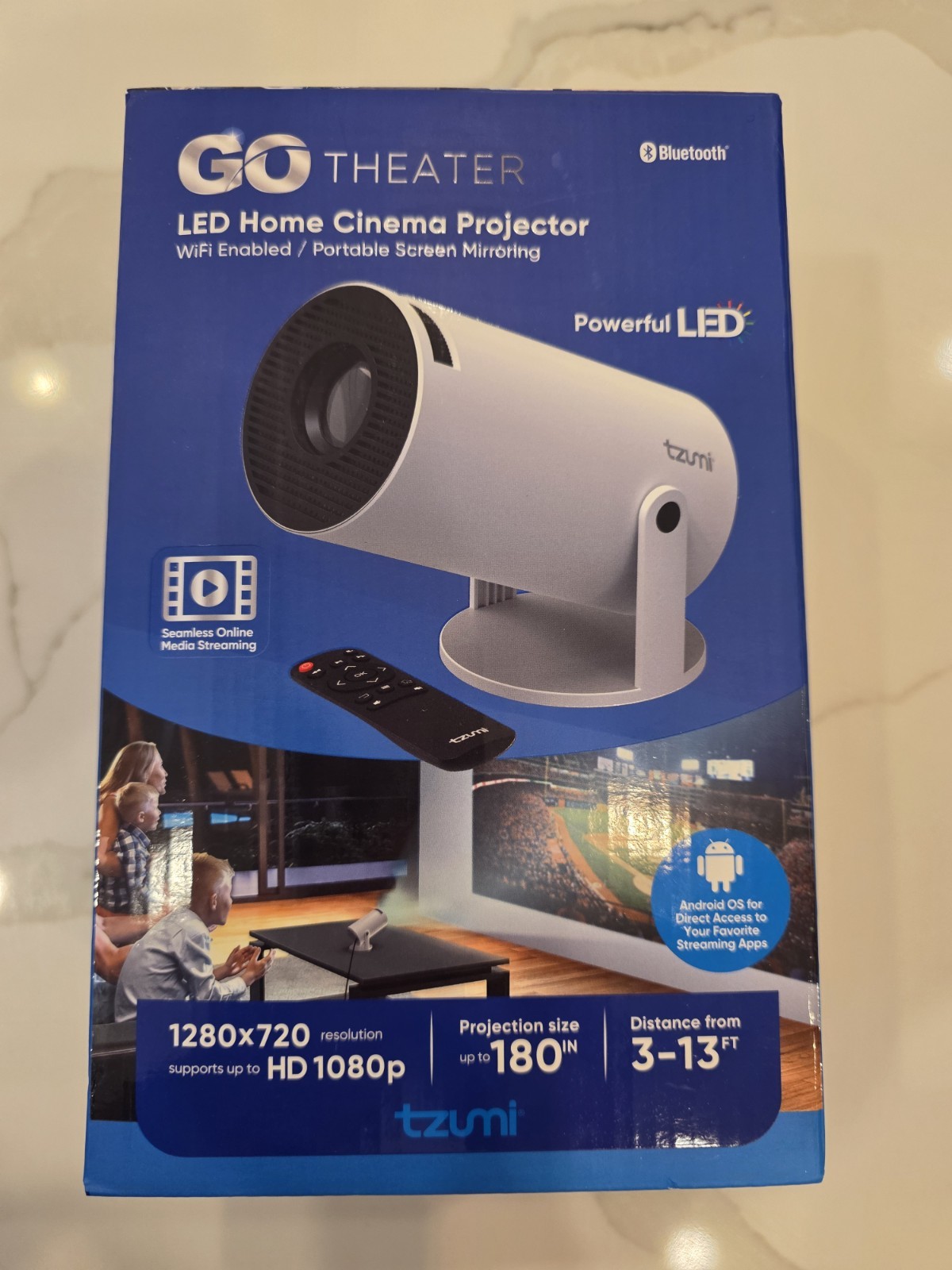 Go Theater LED Home Cinema Projector 1080p Bluetooth WiFi GO Theater – BRAND NEW