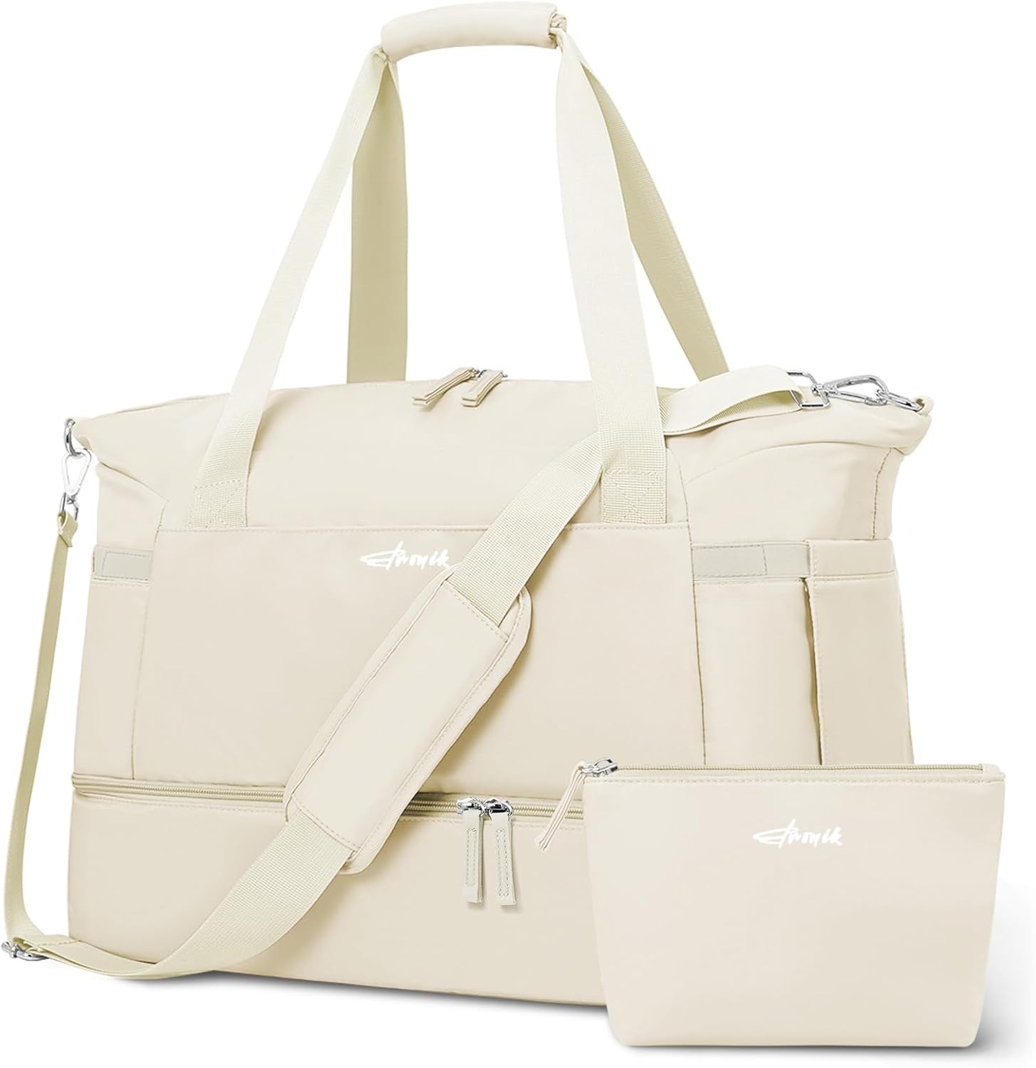 Travel Bag, Weekender Bags for Women, Personal Item Travel Bag Medium Beige