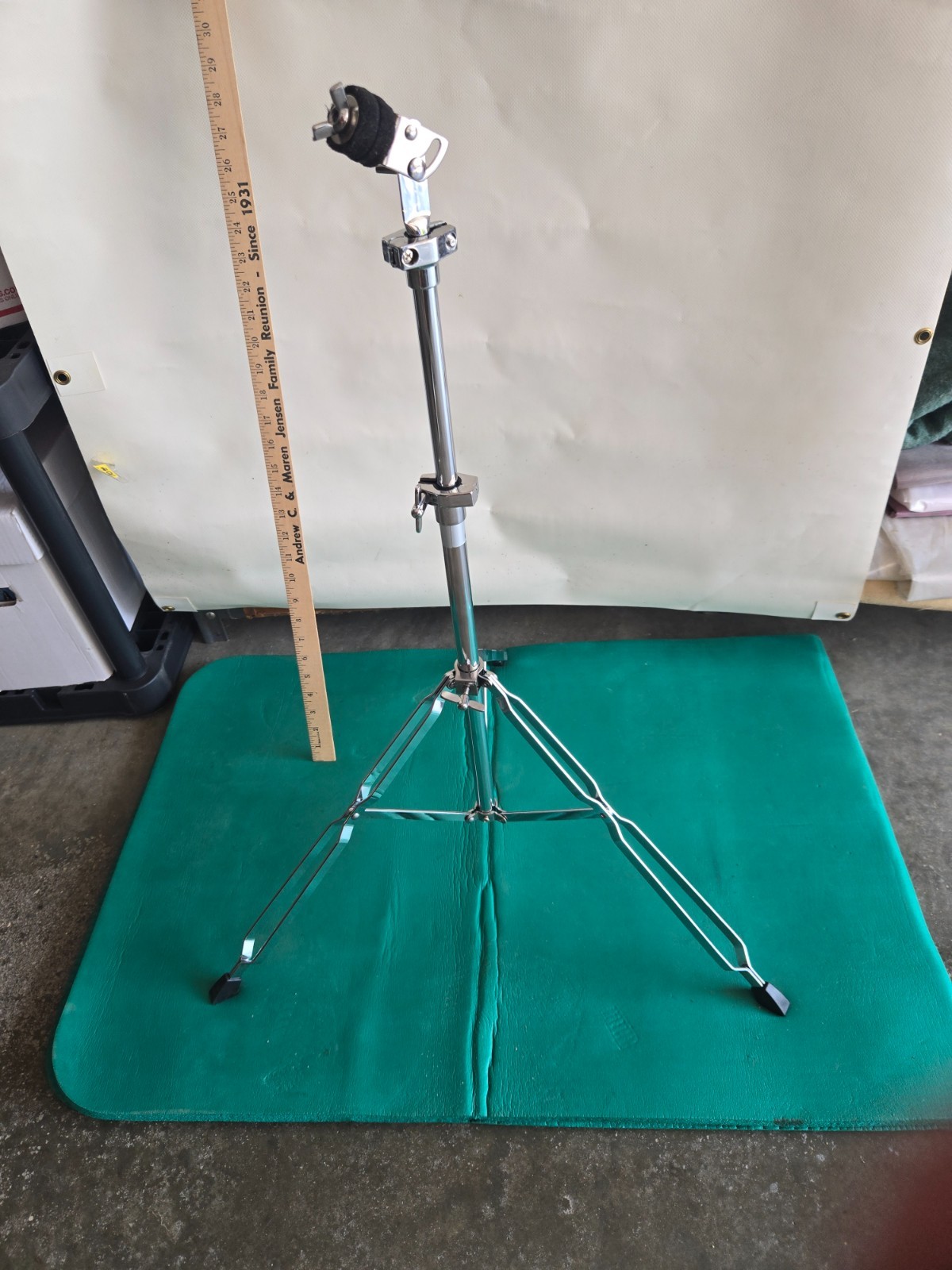 percussion stand cymbal mount, TKO, single pivot, adjustable height, used