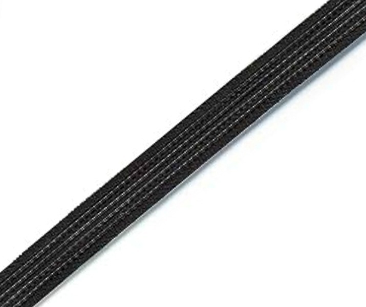 POLYBONE BLACK POLYESTER BONING, 40 MTR ROLL (CHOOSE WIDTH 8MM OR 12MM)