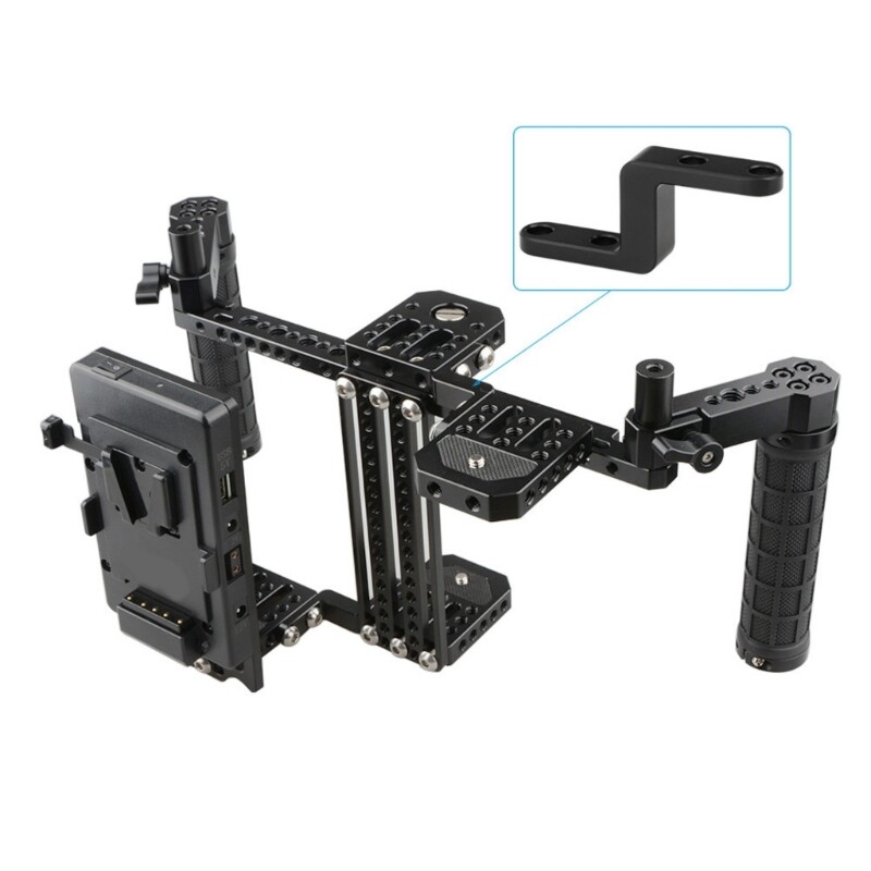 Z Shape Connecting Arm Extension Gadget For DSLR Camera Cage Monitors Cage