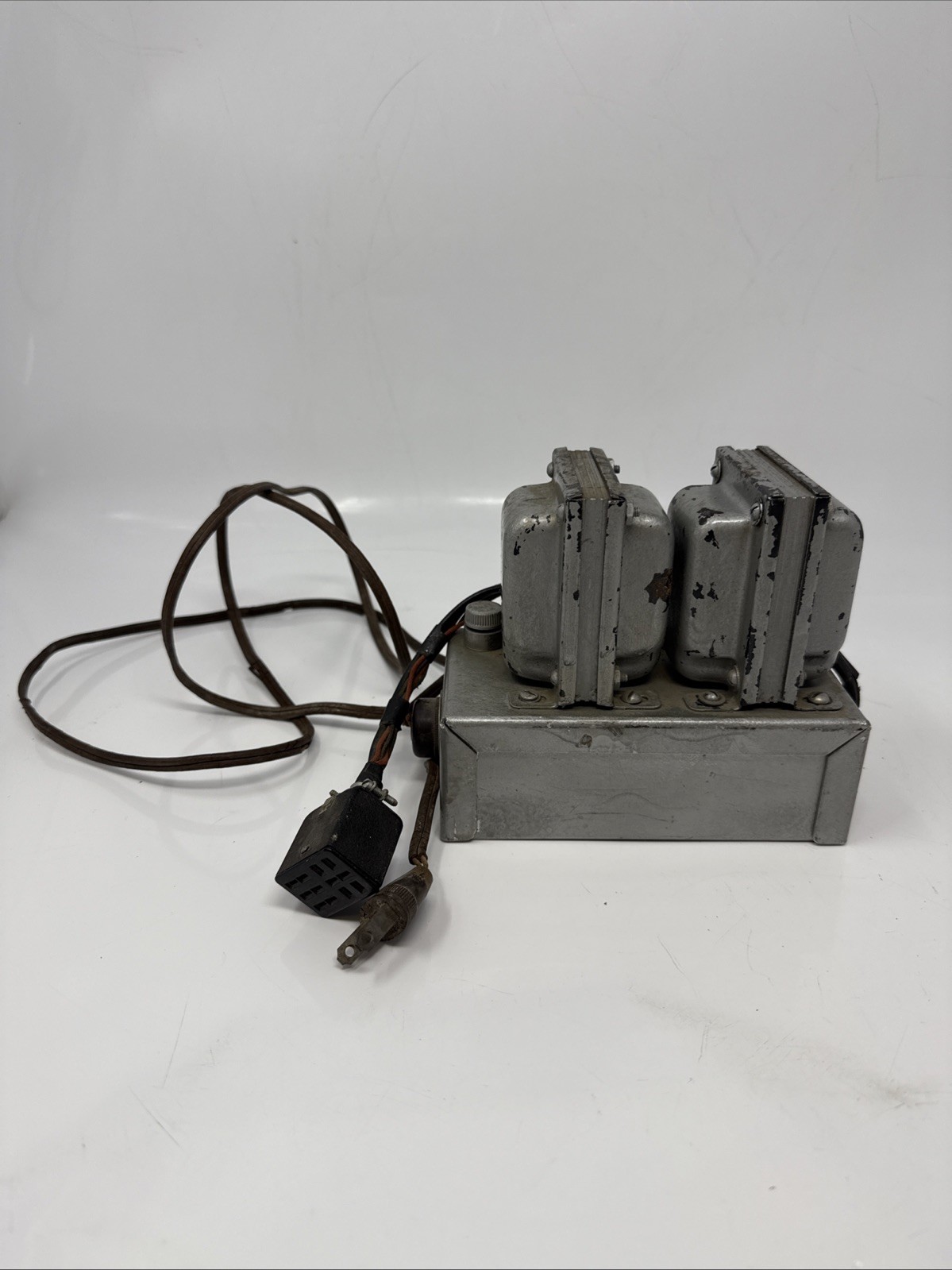 Vintage Dual Transformer Isolation Power Supply Unit Metal Case Powers On