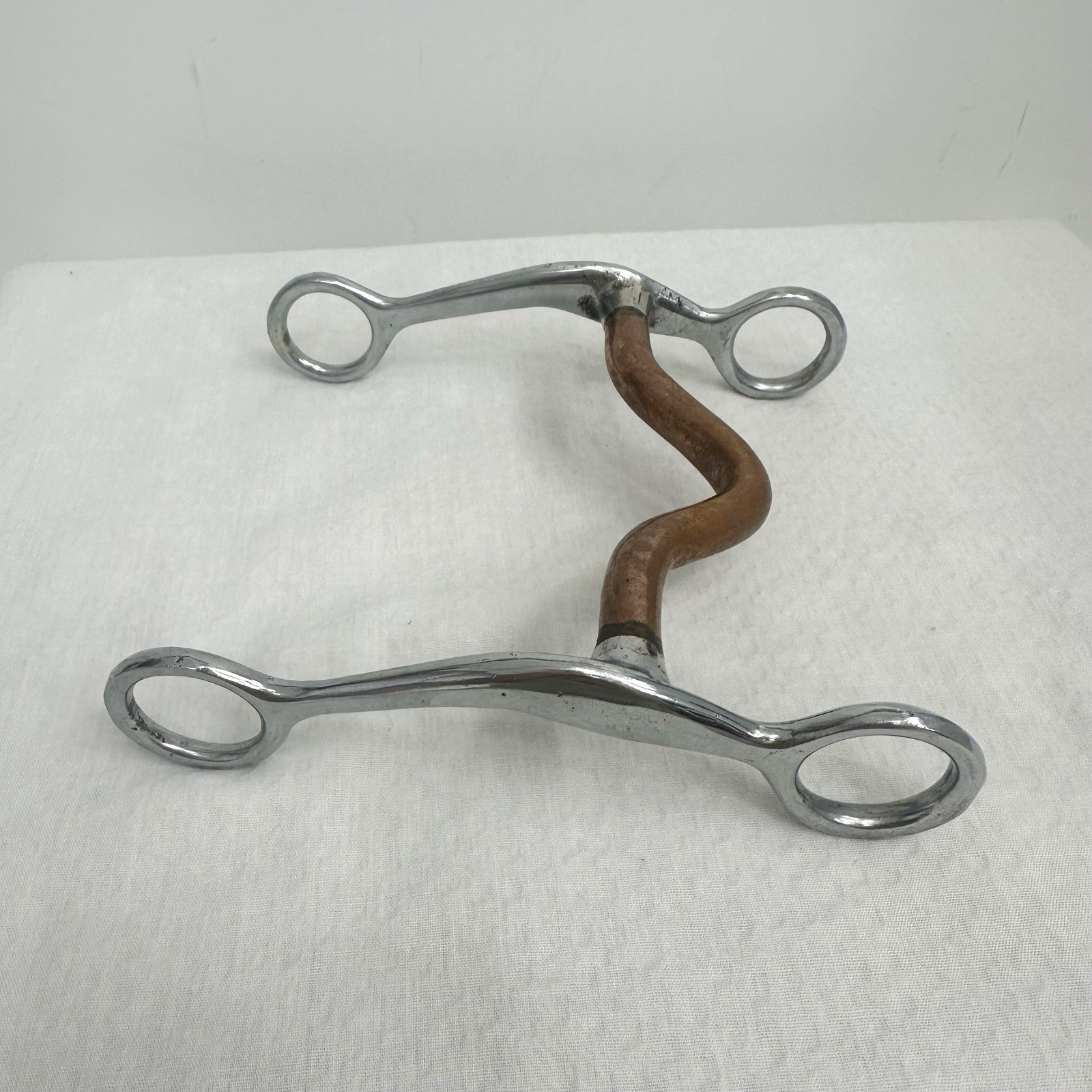Stainless Steel Copper 5 Inch Curb Horse Bit Western Bridle Snaffle Reins Port