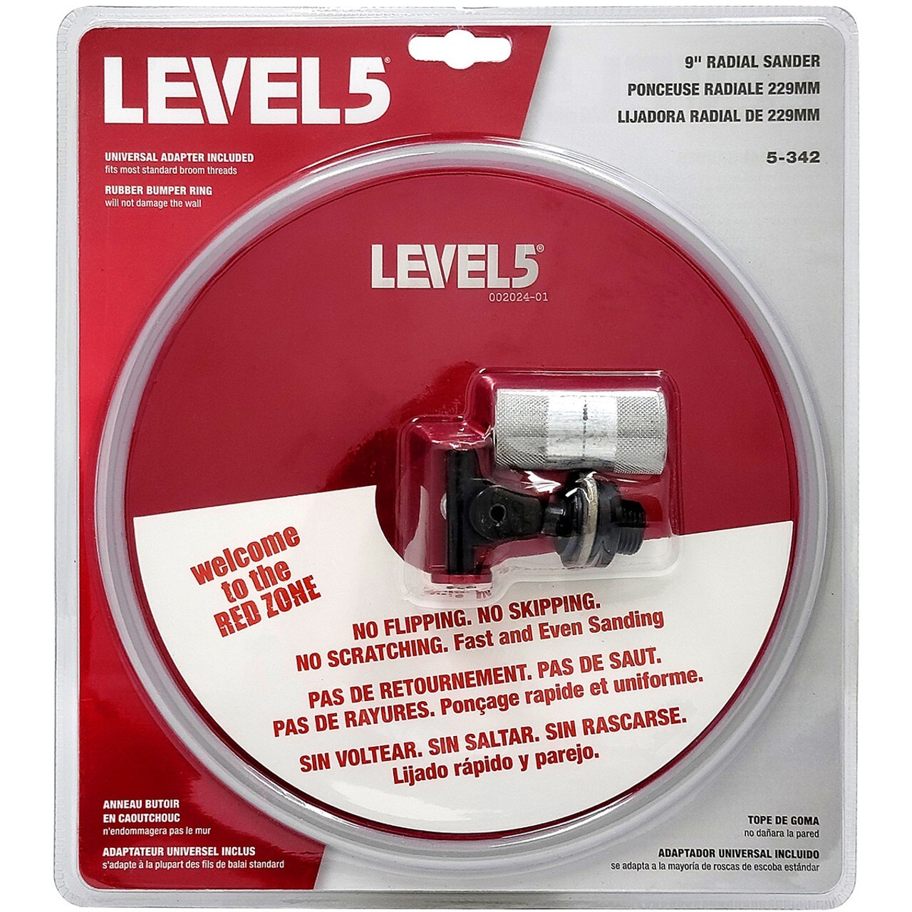 LEVEL5 Drywall 9" Radial Pole Sanding Head | 5-342
