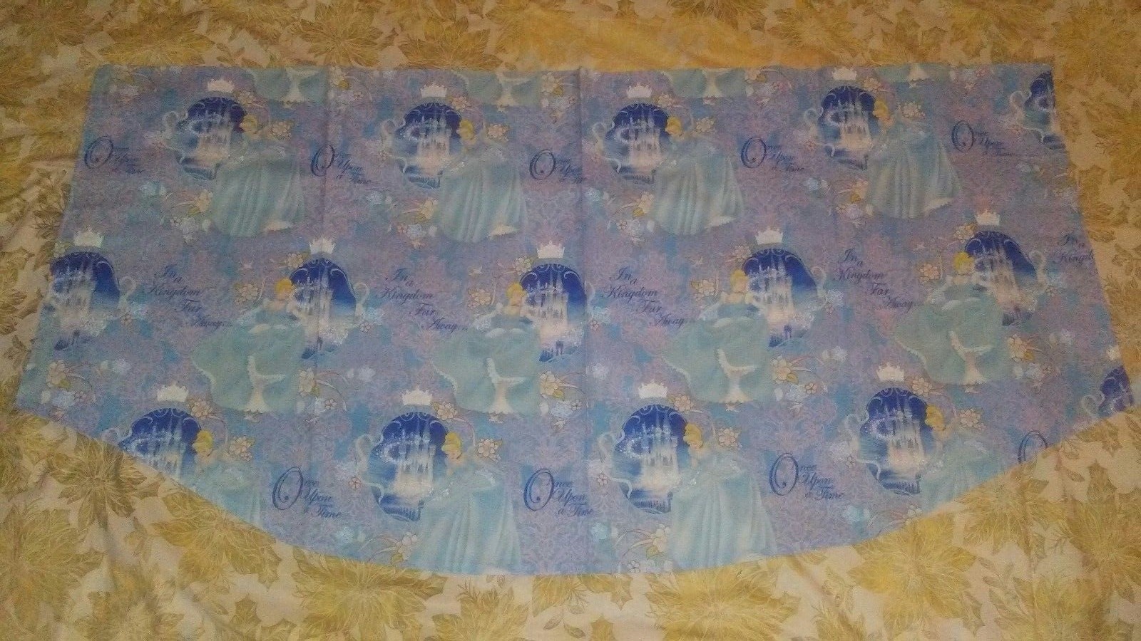 Cinderella curtain Scalloped valance 13x19 x41in or 18 x 41"