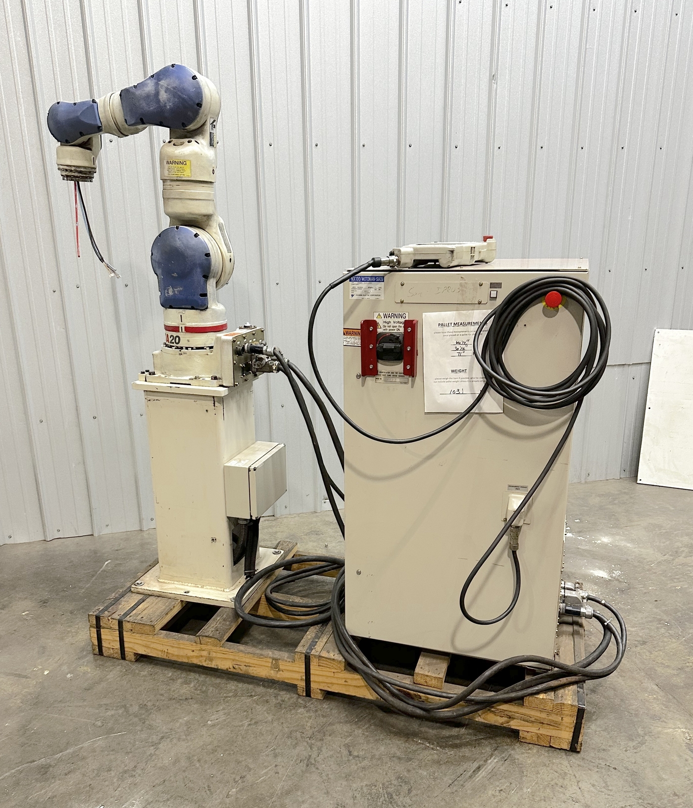 Motoman SIA20 Robot 7 Axis w/ NX100 Control, Teach Pendant, & Cables