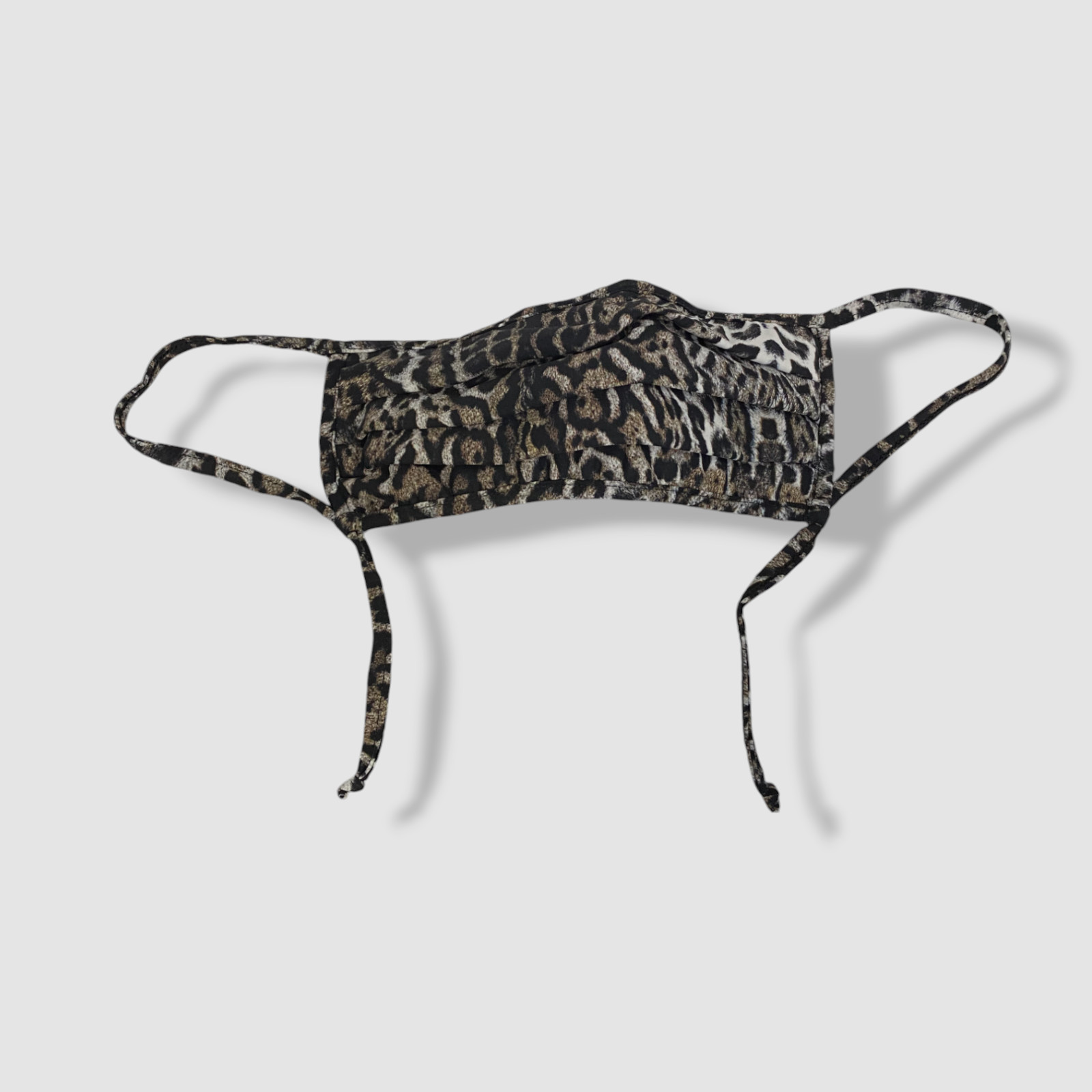 Chiara Boni Women's Beige Animal Print Face Covering Mask One Size