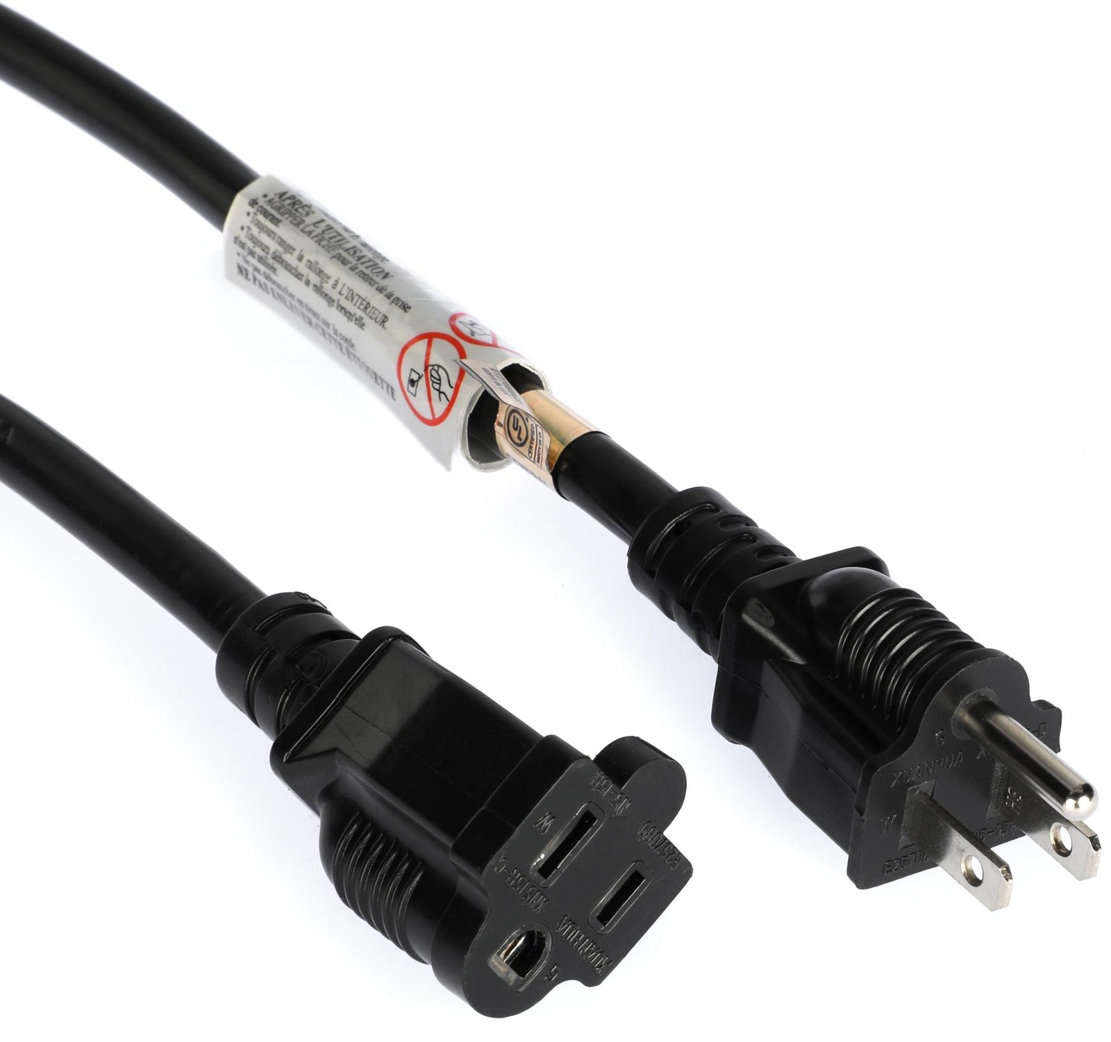 Hosa PWX-4100 14-gauge NEMA 5-15P to NEMA 5-15R Power Extension Cord - 100 foot