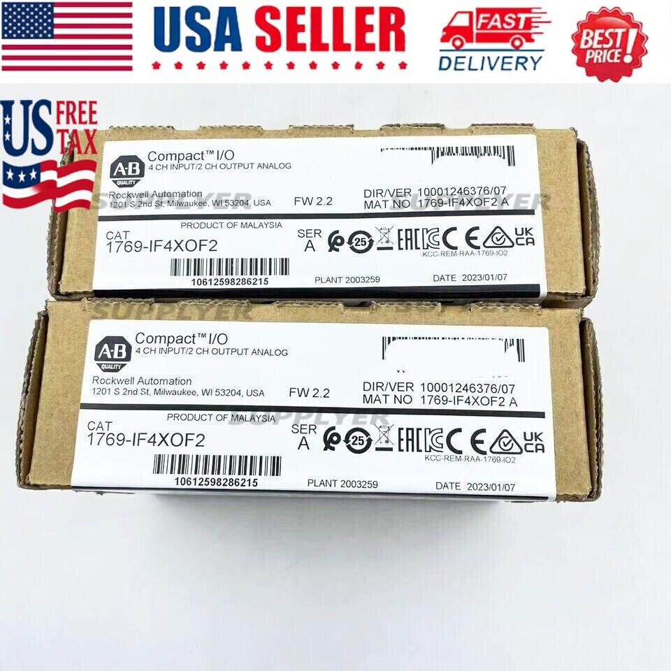 New Sealed AB 1769-IF4XOF2 CompactLogix 6 Pt A/I and A/O Module US Free Tax