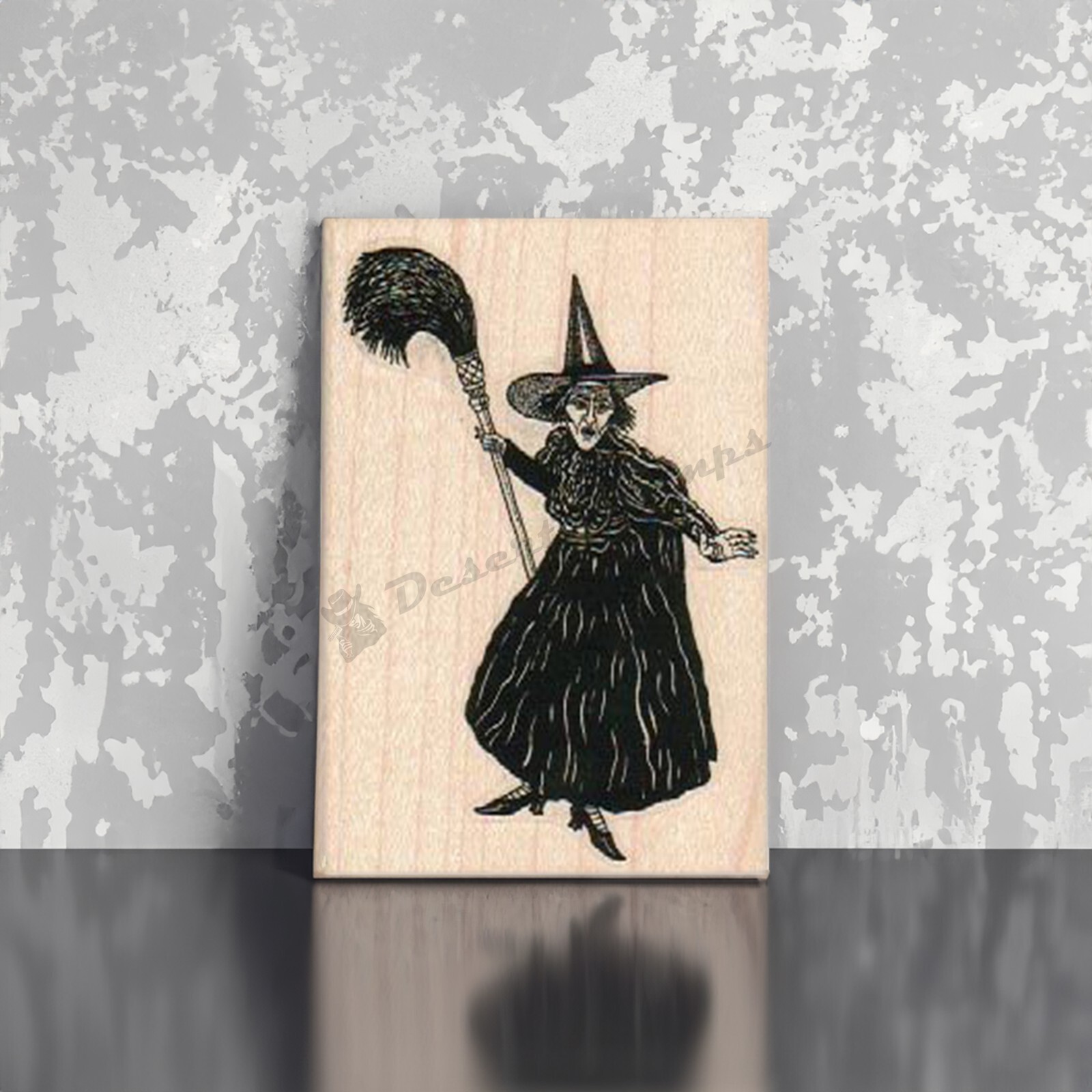 Mounted Rubber Stamp, Wicked Witch of the Wast, Witch, Wizard of Oz, Halloween