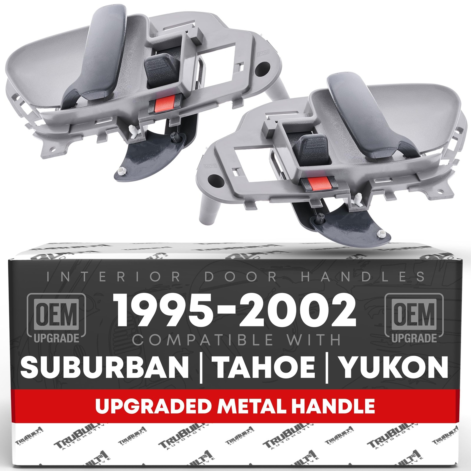 Interior Door Handle, Left & Right for Chevrolet C1500, K1500, GMC C1500, K15...