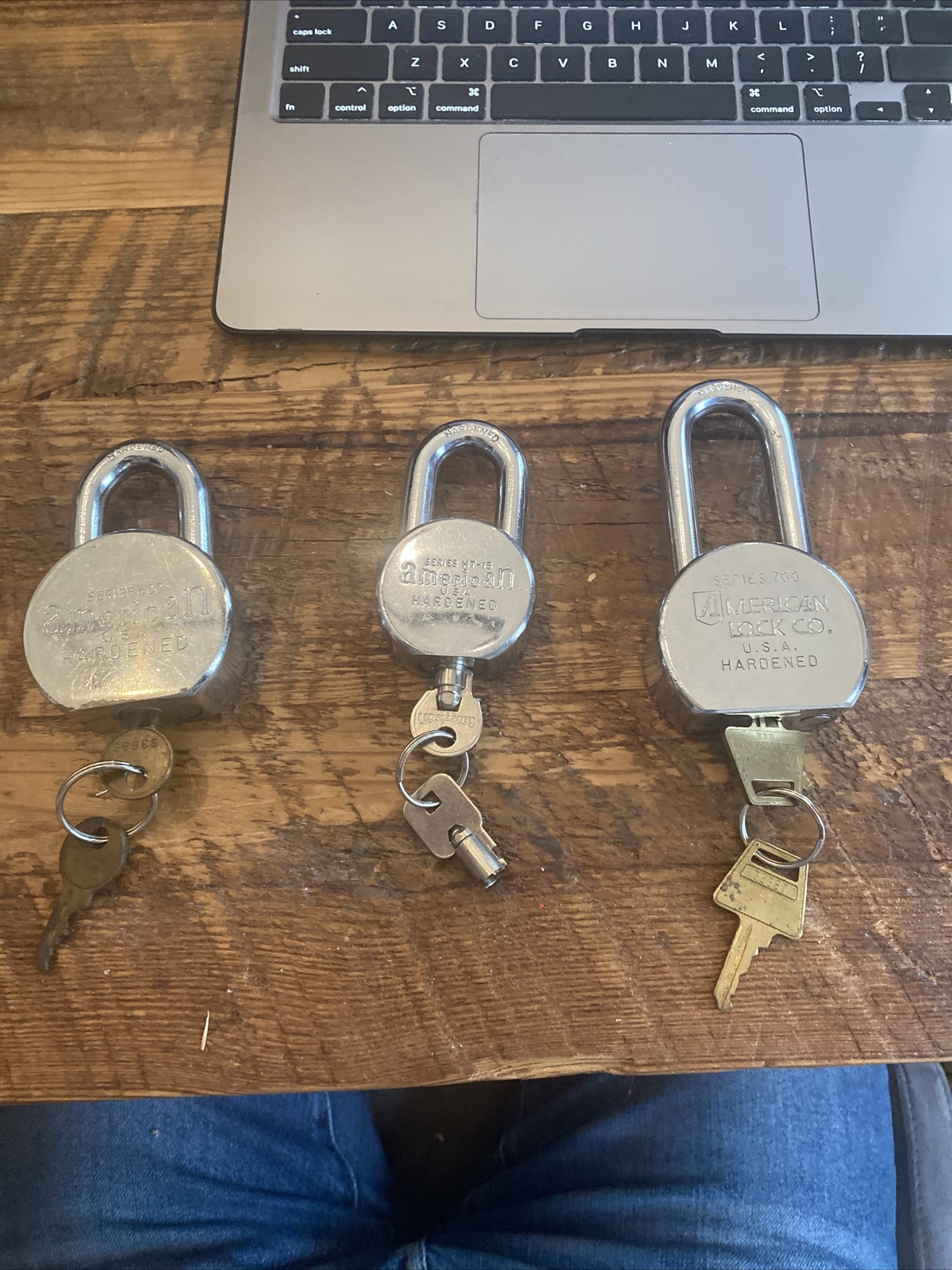 AMERICAN LOCK 700, 600, And WT-15 Lock Set.
