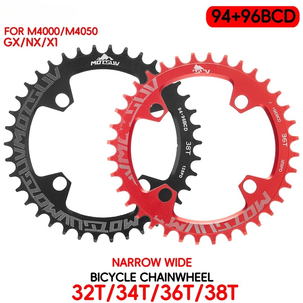 Round 94BCD/96BCD 32/34/36/38T Mountain Bike Chainring for Crank Bicycle Parts