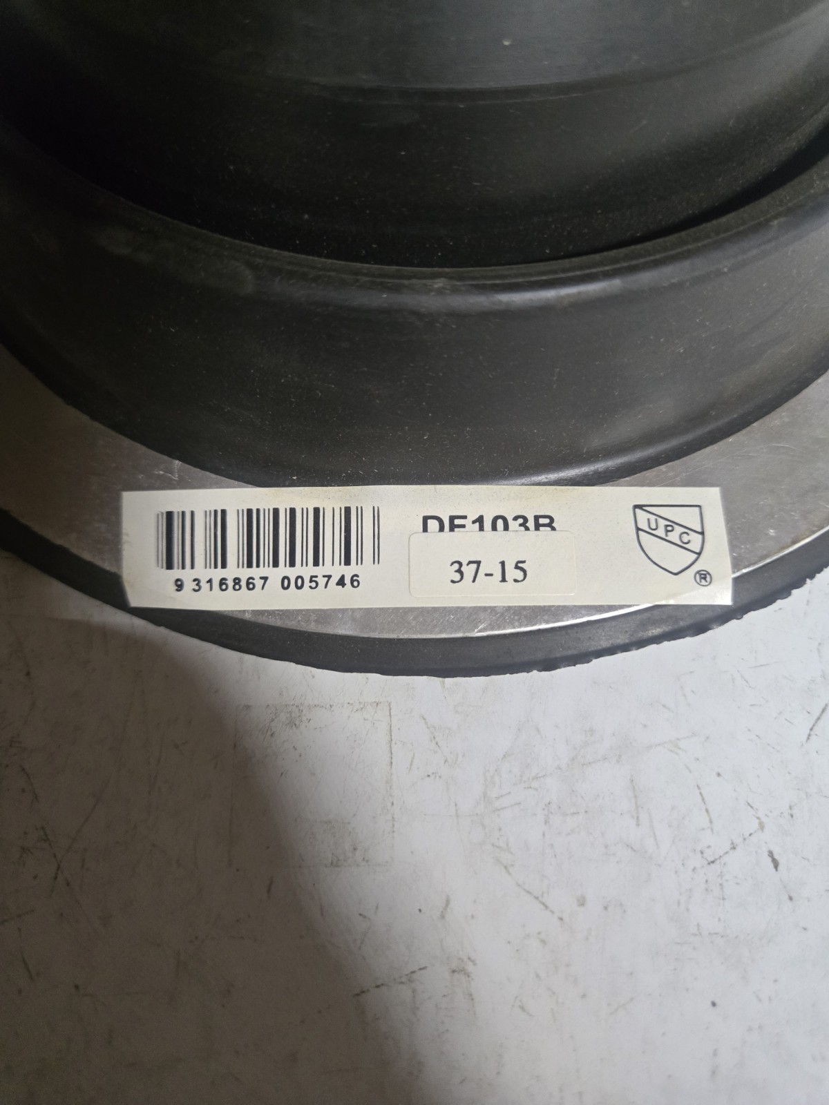 New #3 Dektite DF103B Black Round DEKS Pipe Flashing Boot