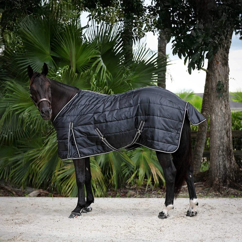 E24050 Equinavia Norse Gusseted 100g Stable Blanket - Black NEW