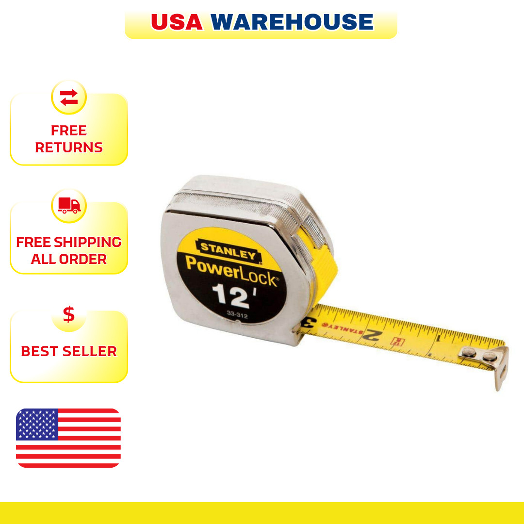 12 Ft. x 3/4 in Powerlock Tape Measure W/ Decimal Scale