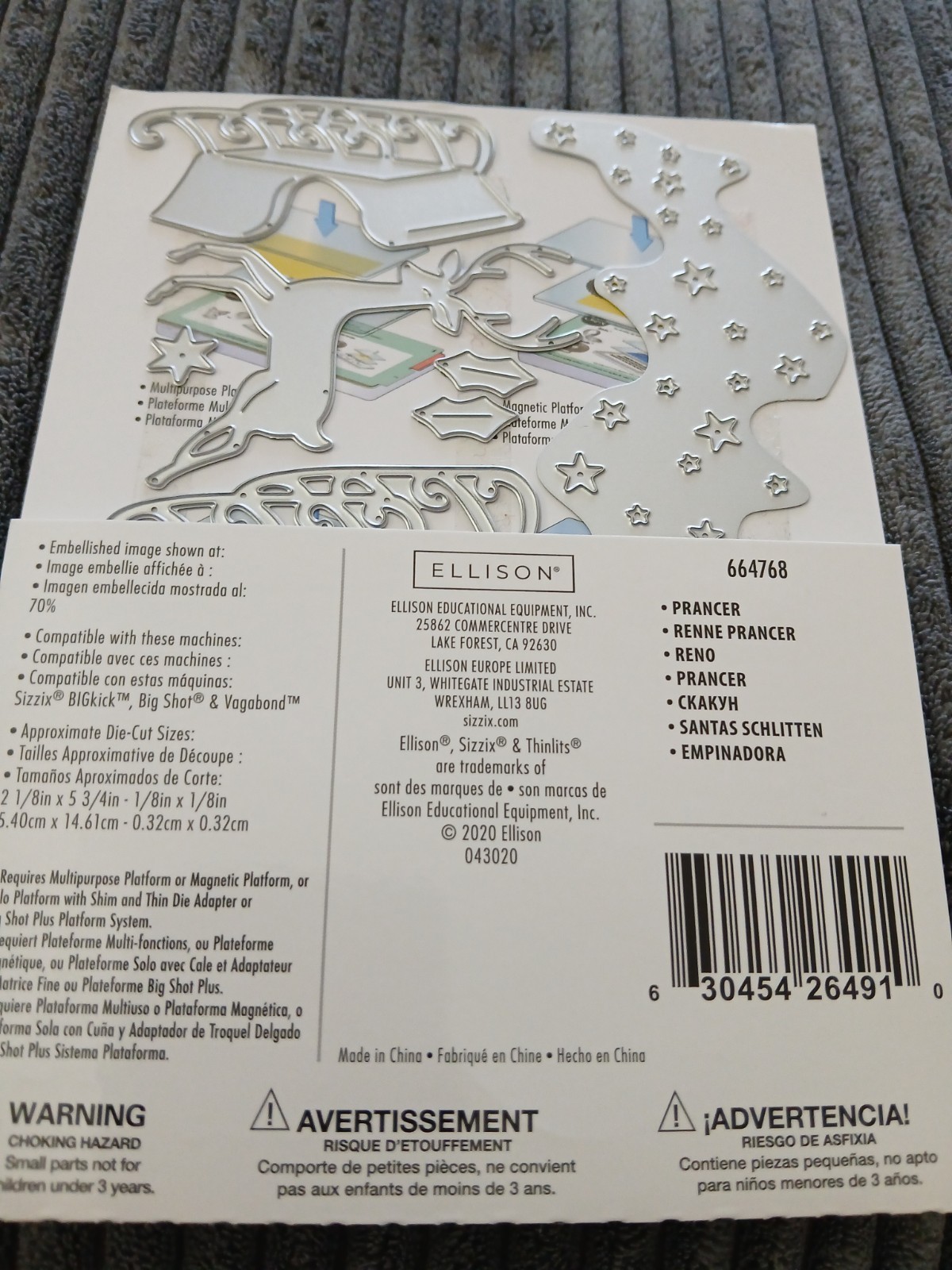 Sizzix Prancer Die Set New