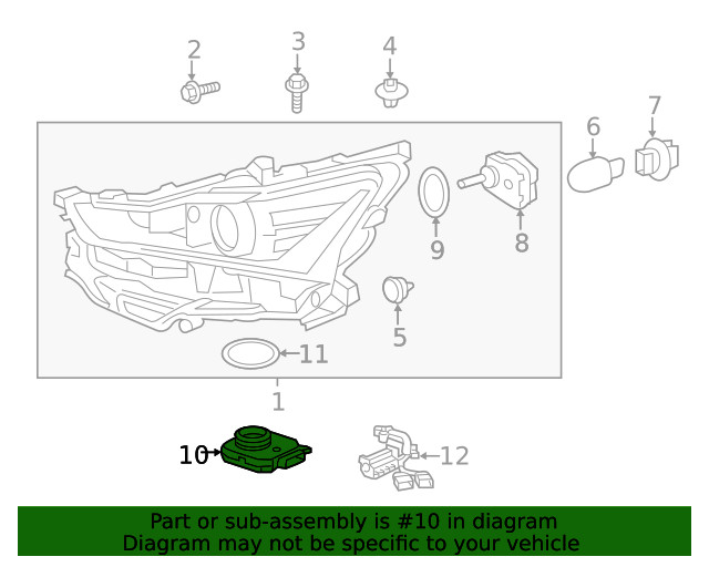 Genuine Lexus Headlight Control Module 81016-53020