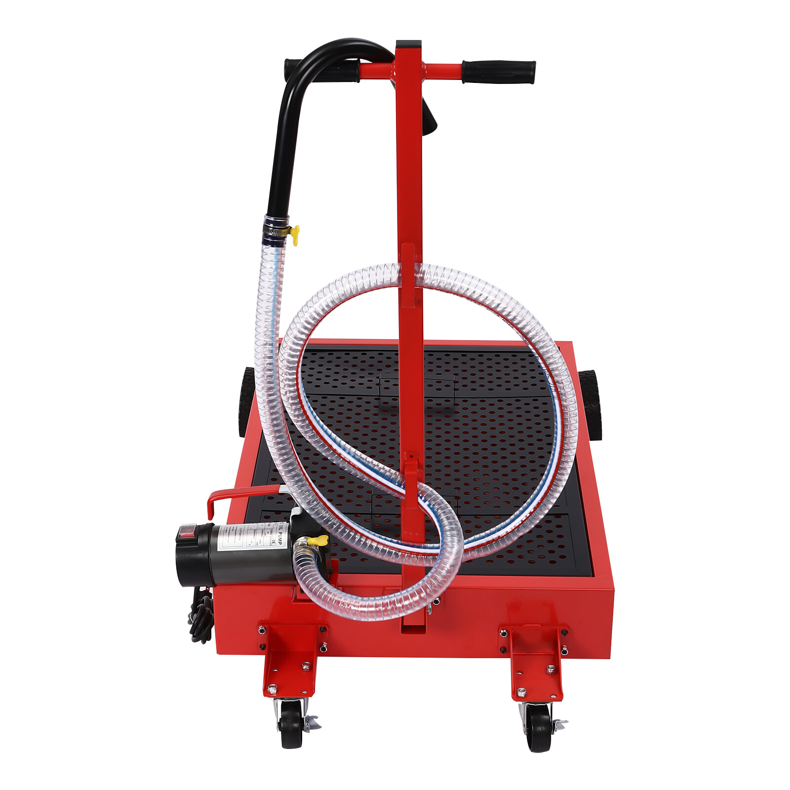 17Gallon Portable Oil Drain with Pump Truck Oil Drain Low Profile Oil Change Pan