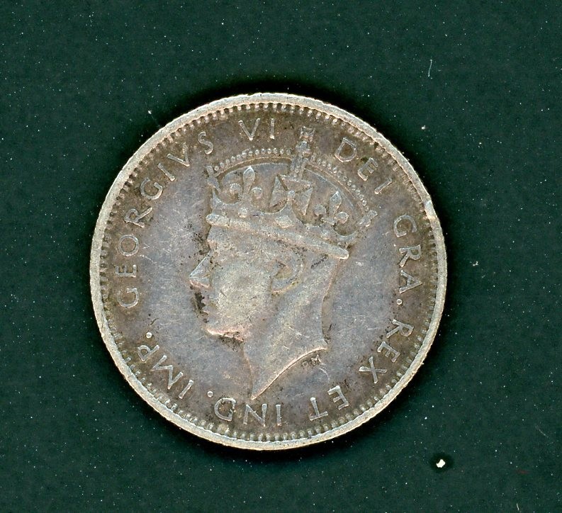 NEWFOUNDLAND 1938 10 CENTAVOS SILVER COIN - KM# 20 - AS SHOWN