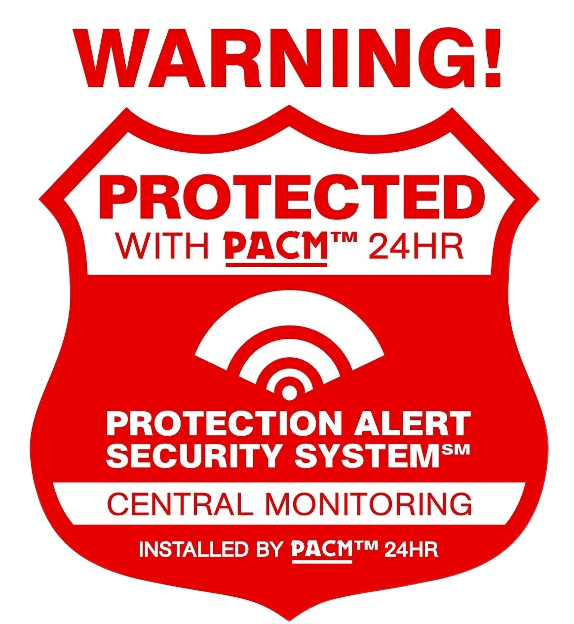 14 Security Alarm Stickers Bonus Auto static alarm decal