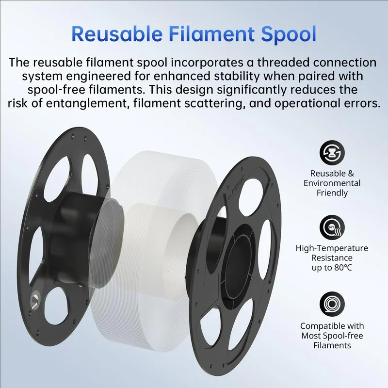 Anycubic Re-usable filament Spools 10x compatible with Bambulab refills