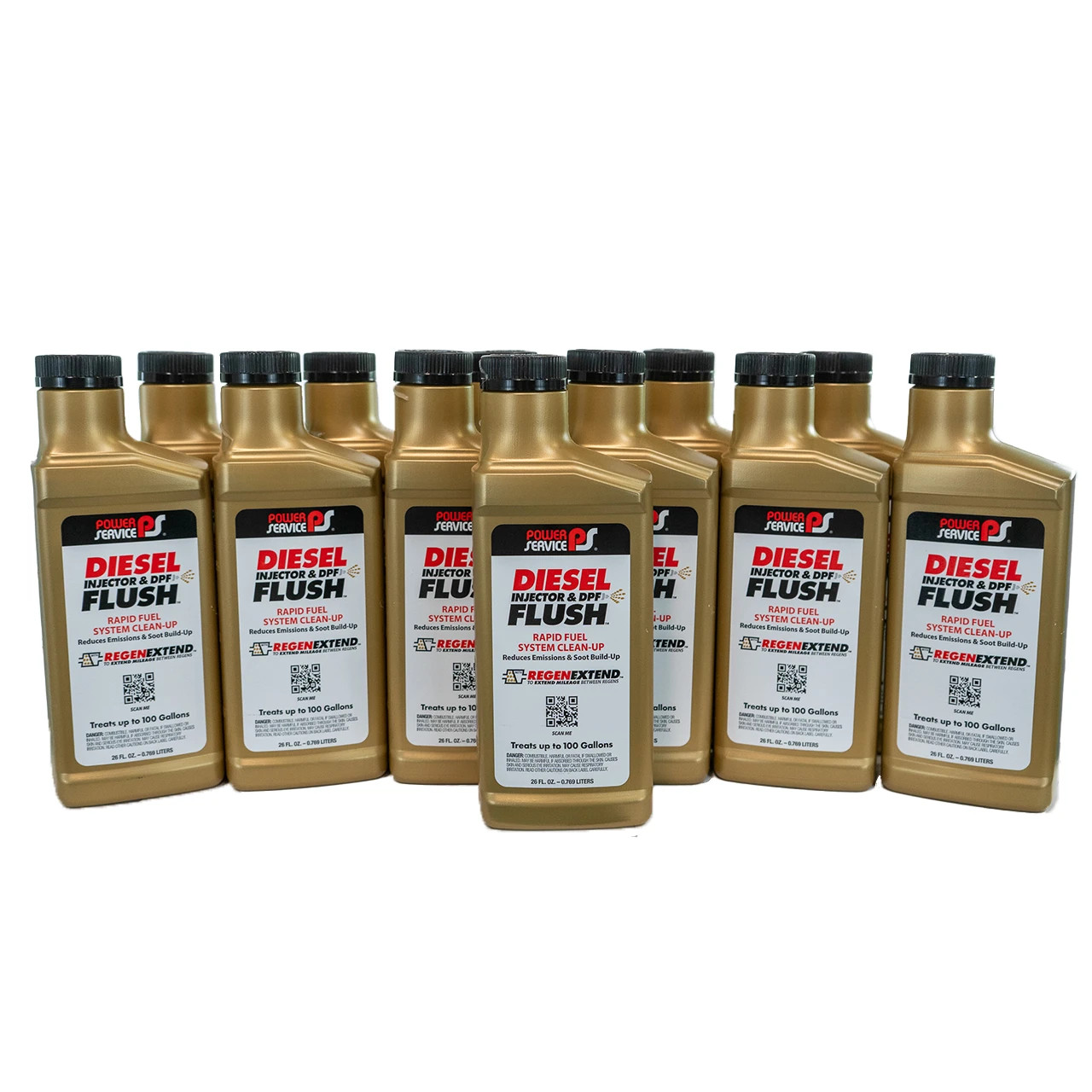 Power Service 3226-12 Diesel Injector & DPF Flush - 26oz - 12 Pack