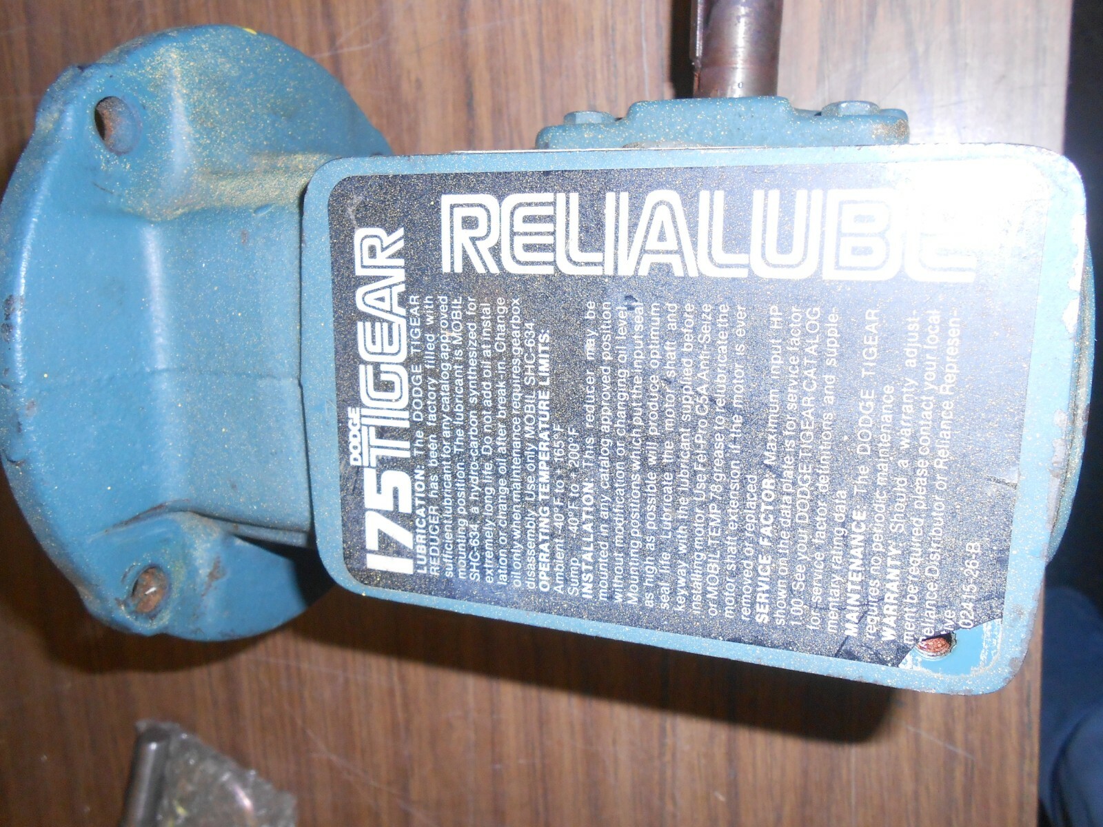 Dodge 175 Tigear 602415   56/175-25 Gear Reducer 0.79 hp.  Free Shipping