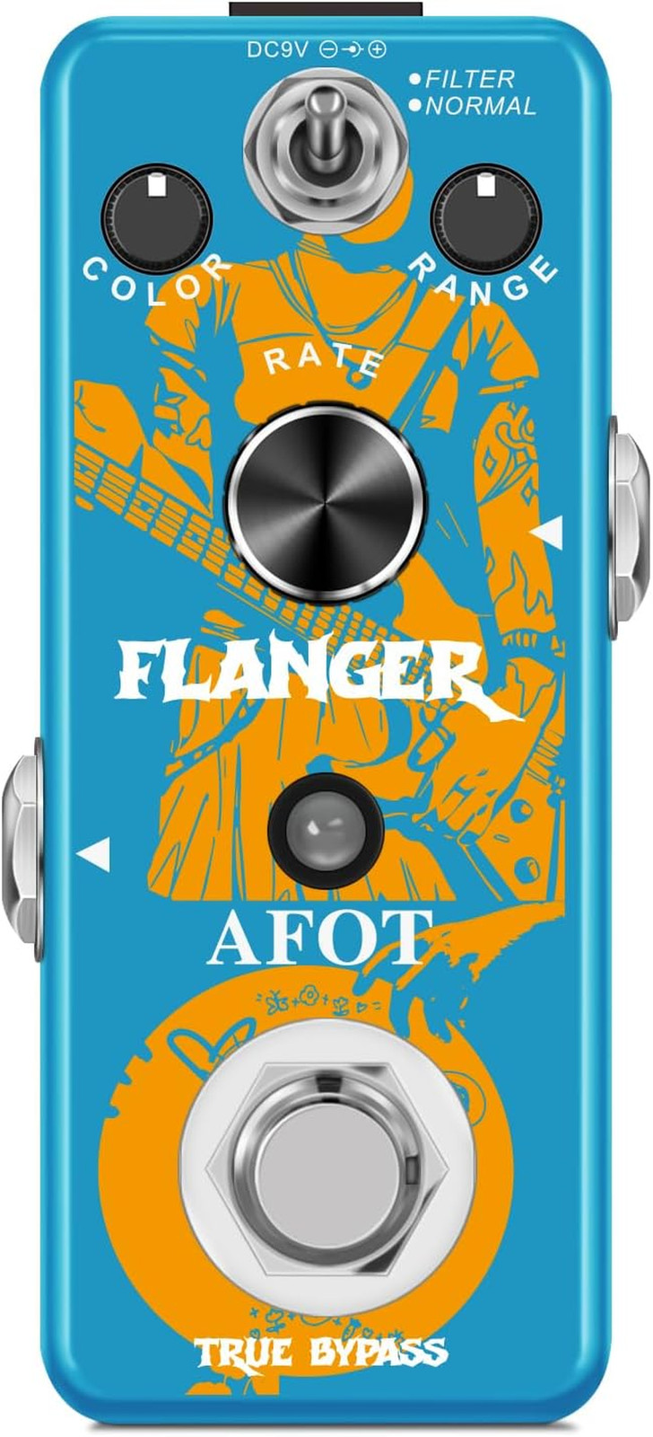 Classic Flanger Guitar Pedal, Vintage Analog Flanger Effect Pedal, Electric Guit
