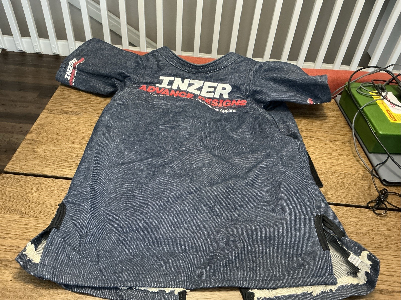 Inzer Advance Designs Double Layer Denim Bench Shirt Adjustable Straps