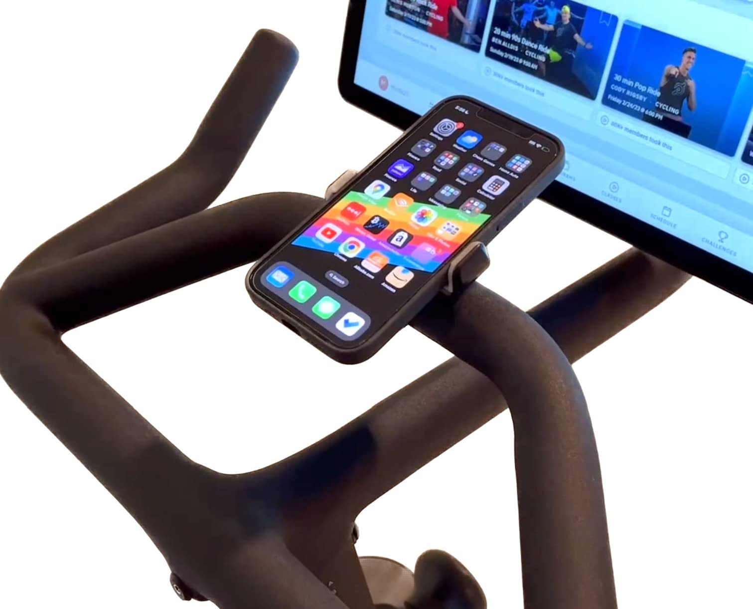 Phone Holder Compatible with Peloton Bike & Bike Plus - Secure Fit and Easy O...