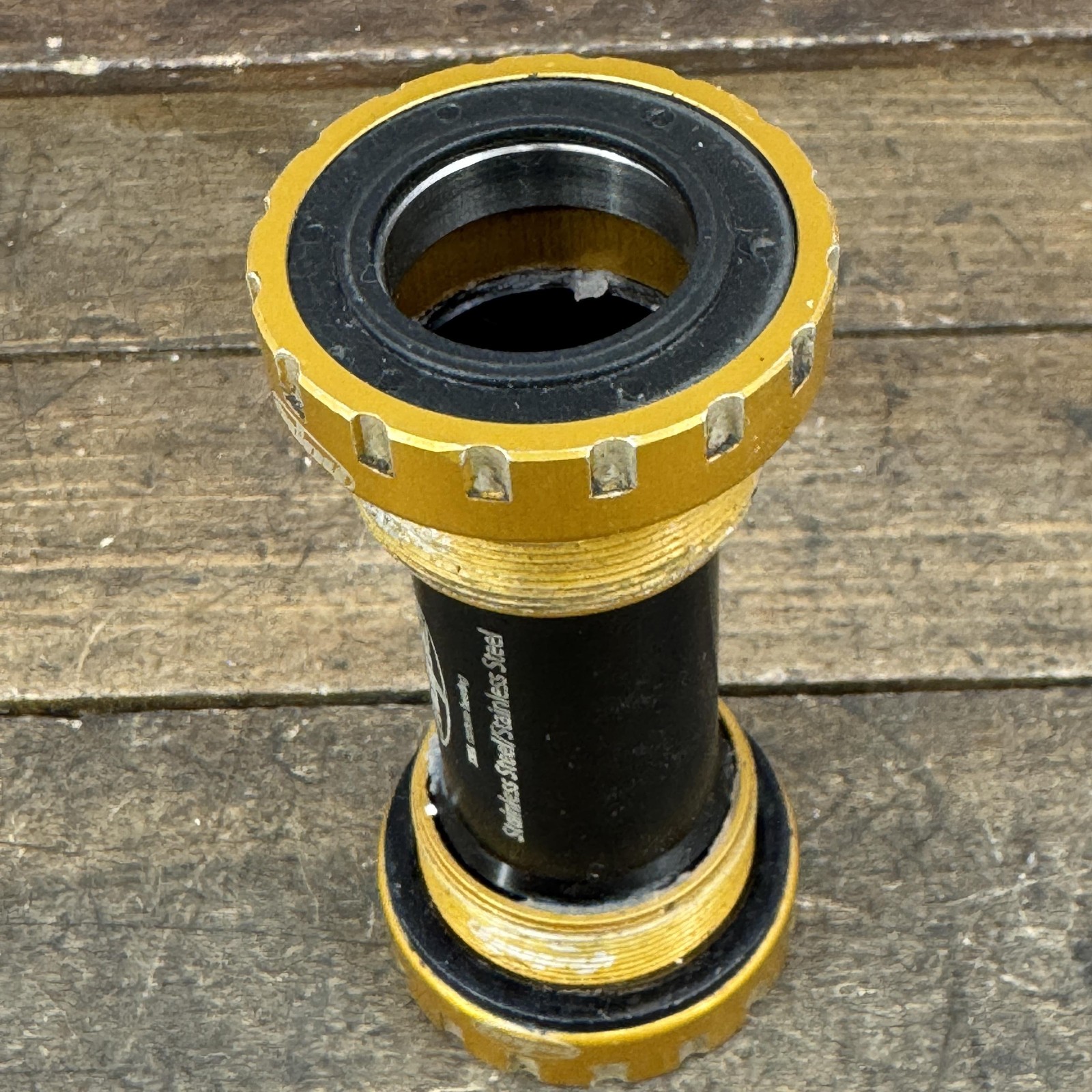 Hope External Bottom Bracket BSA 73mm 24mm Hollowtech II Gold Stainless Steel