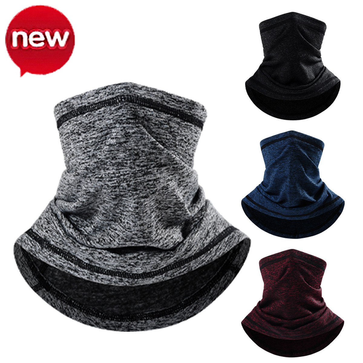 Winter Fleece Neck Warmer Gaiter Breathable Wind-proof for Fishing Hiking