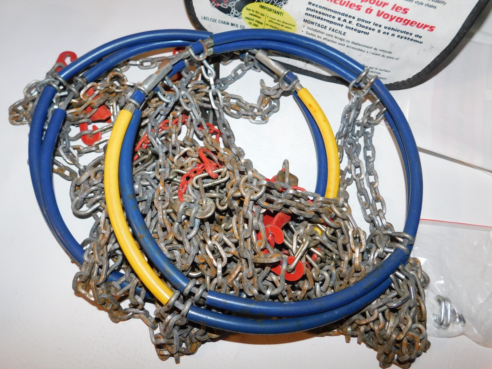 1555 Alpine Premier Diamond Pattern Tire Chains, 1 Pair - Used