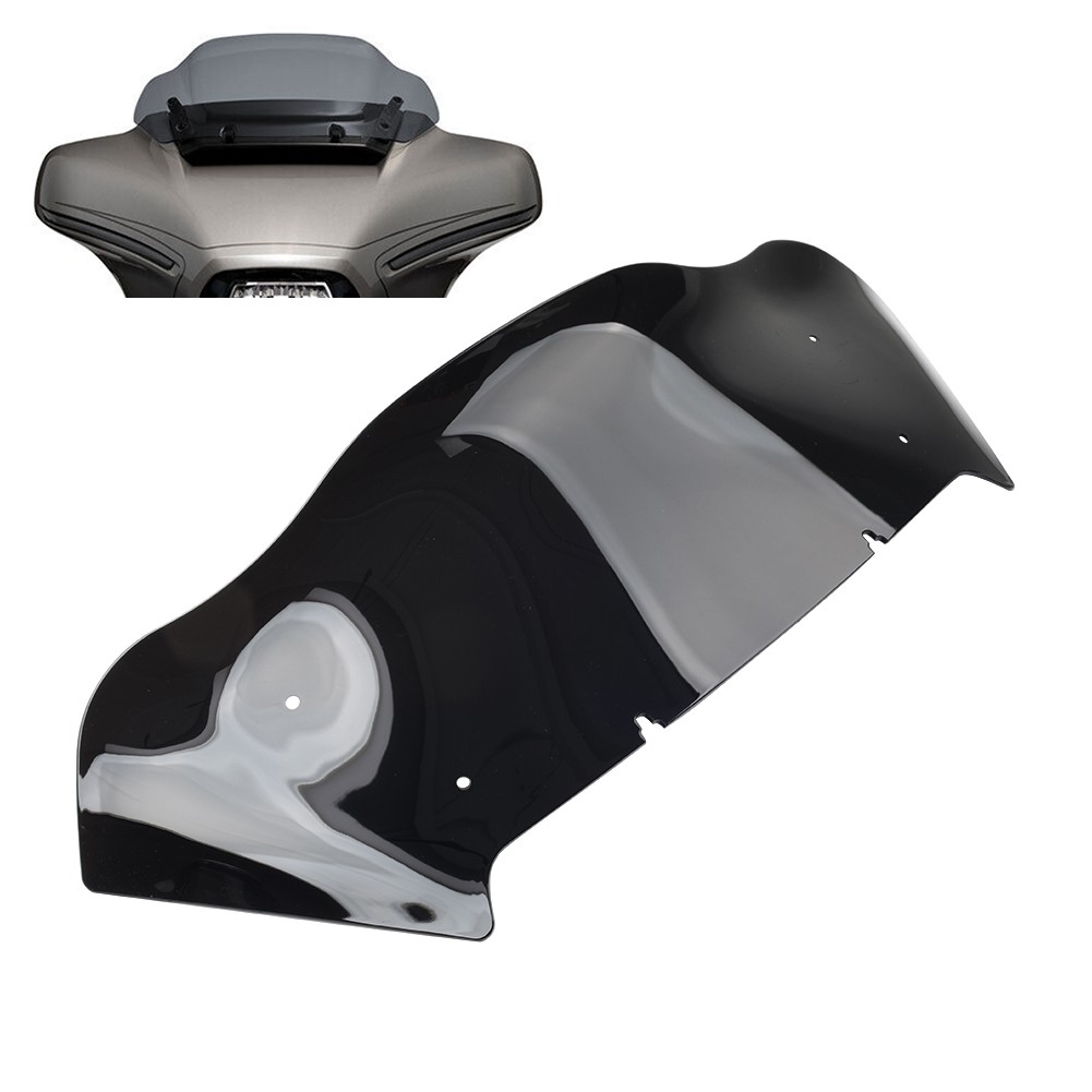 Wave Windshield Windscreen 8" For Harley CVO Street Glide FLHXSE 2023+ Black