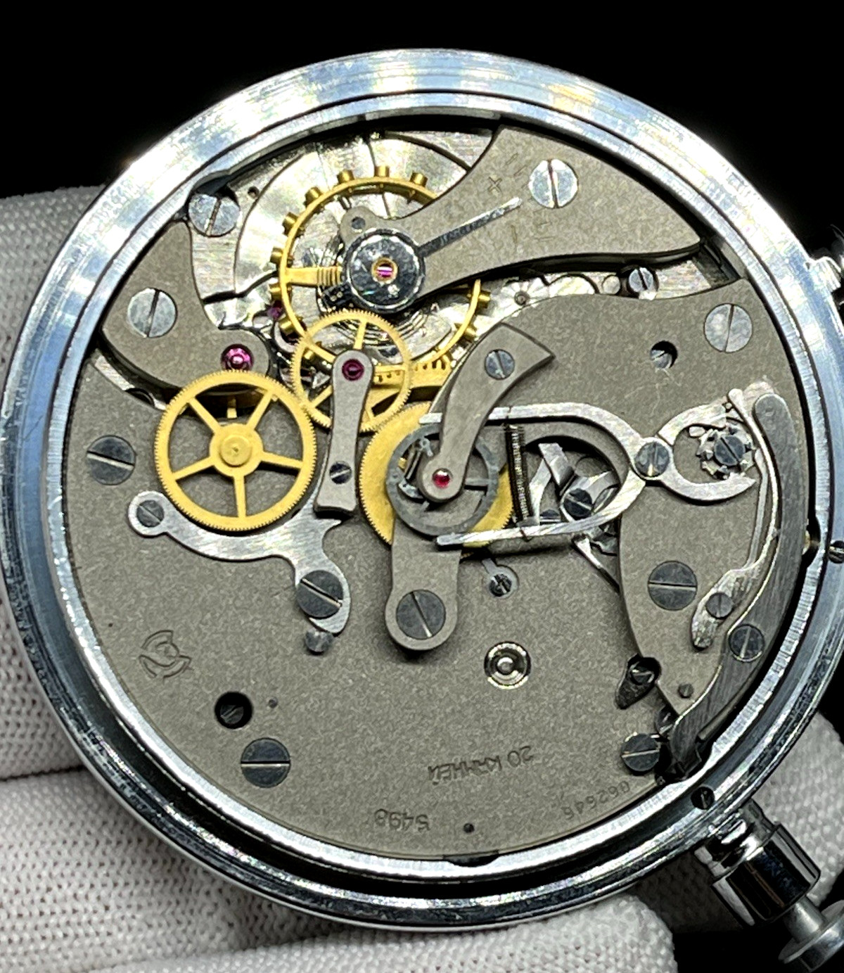 Vintage Working Soviet Mechanical Stopwatch Split-Slava Chronometer 3-Button