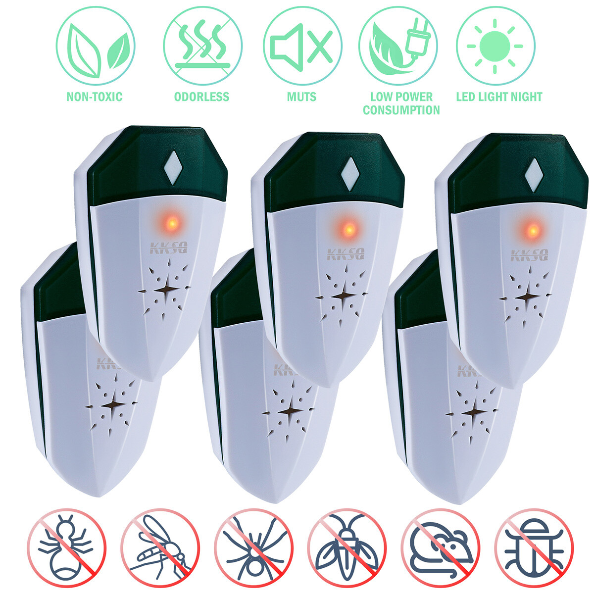 Ultrasonic Pest Reject Control Plug-In Electronic Repellent Mice Rat Repeller