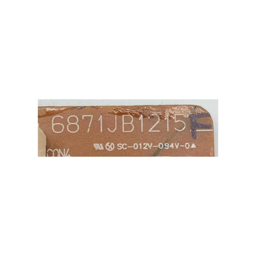 LG Refrigerator Control Board - Part Number 6871JB1215F