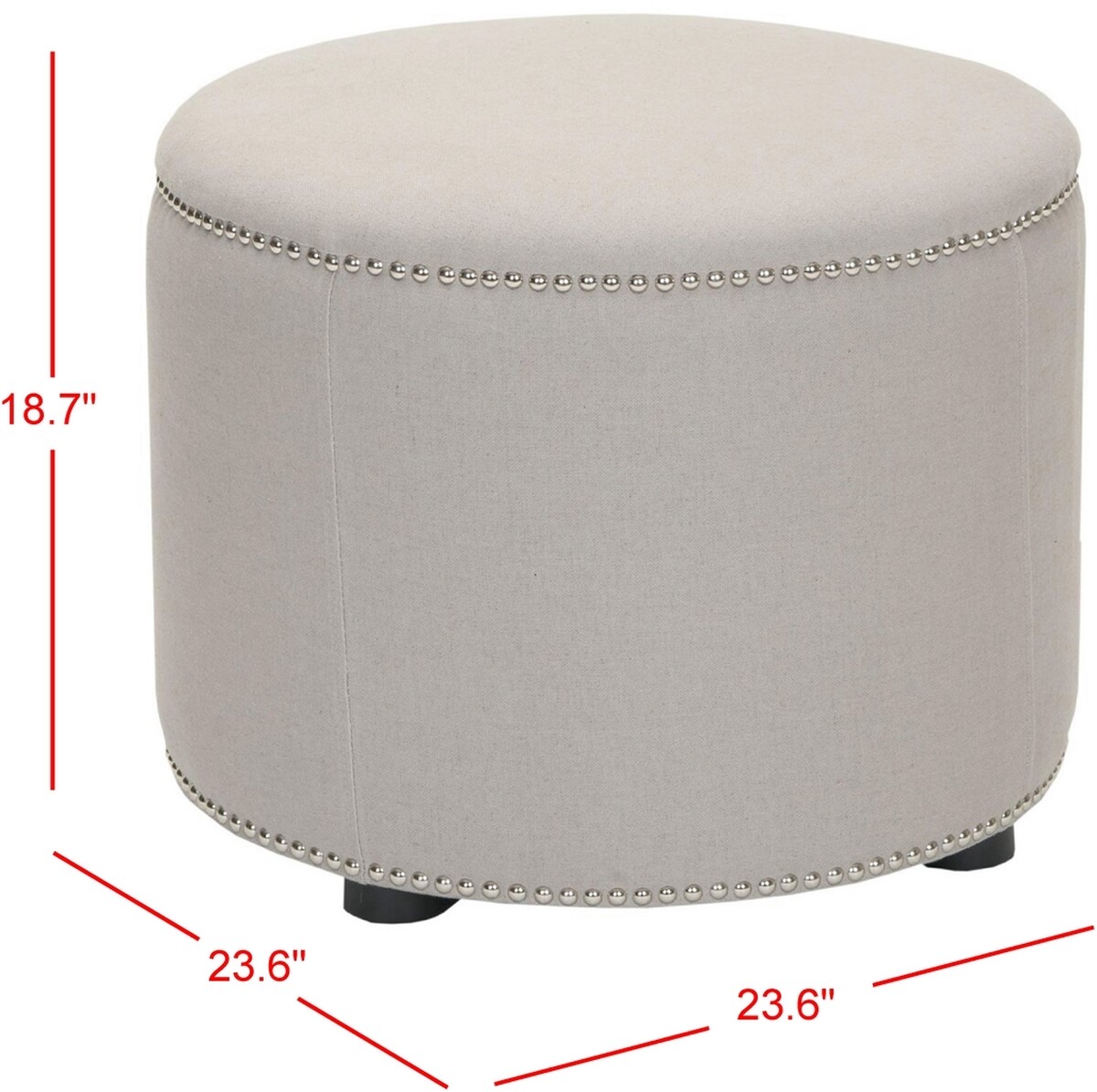 Safavieh Hogan Ottoman, Reduced Price 2172702207 HUD8208C