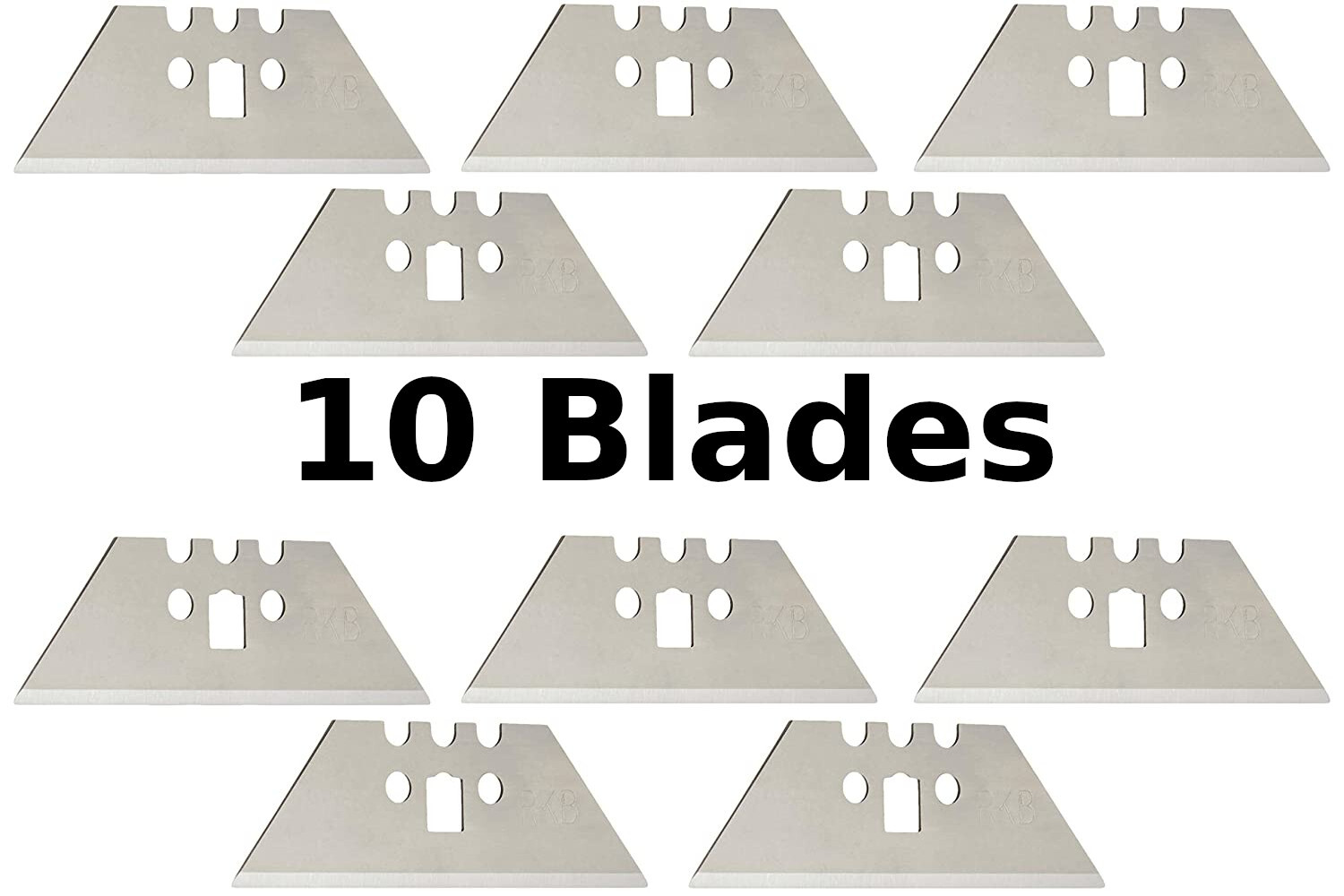 Amazon Basics 3-Notch Utility Knife Blades, Two Each 5-packs (10 total)