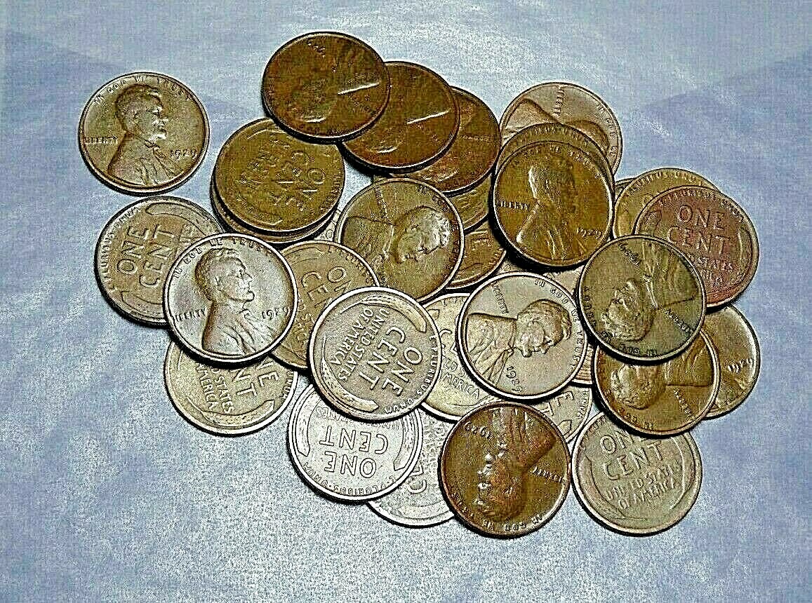 1 (ONE) 1929-P LINCOLN CENT "VG-F" VERY GOOD TO FINE DESIGN CLEAR {BUY}