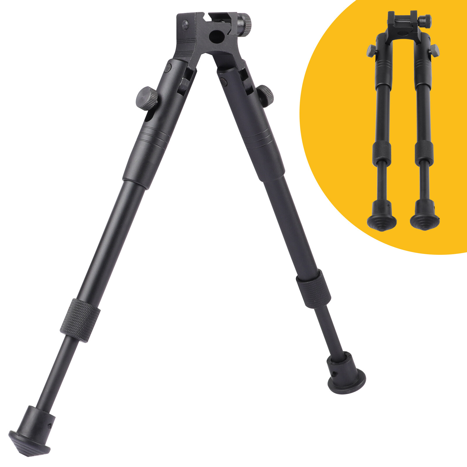 Heavy Duty Tactical Rifle Bipod Mount Adjustable Height Fit 20mm Picatinny Rail