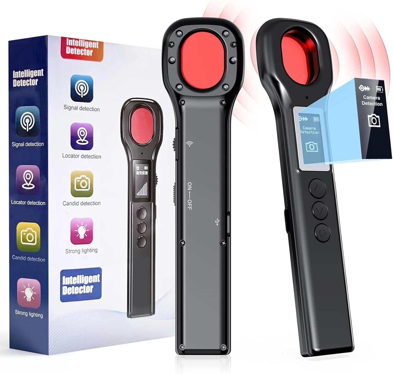 Hidden Camera Detector, GPS Tracker Detector, Anti Spy RF Detector, Bug Detector