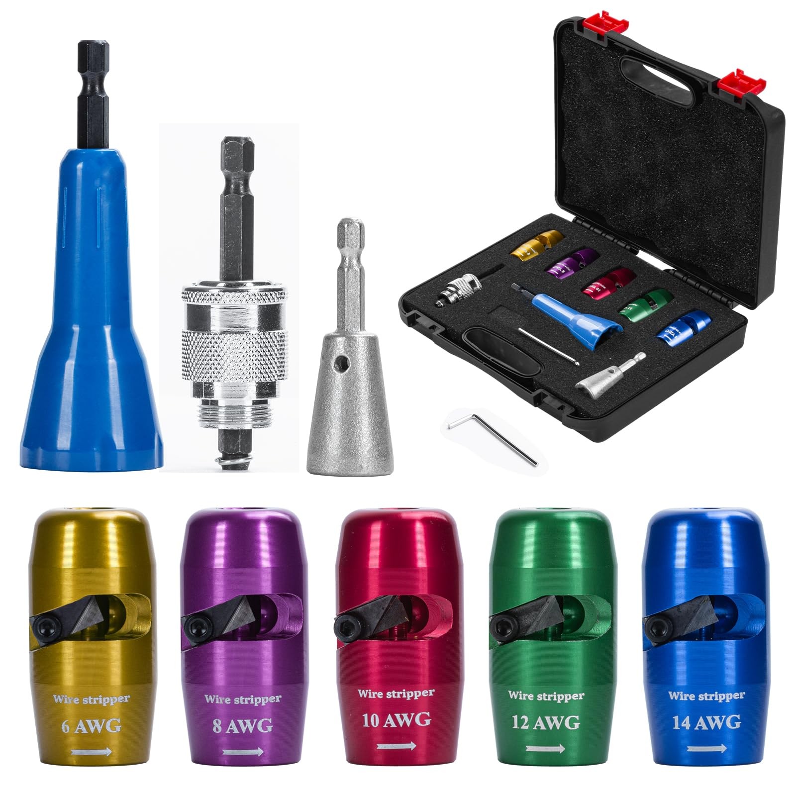 Wire Stripper Twister Tool for Drill, 2026 Upgraded Wire Stripping Tool & Wire T