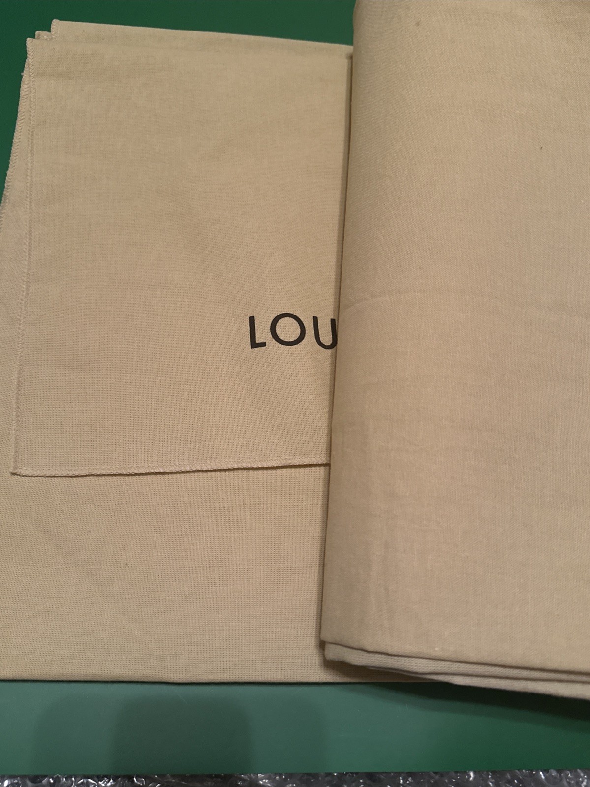 Authentic Louis Vuitton Dust Cover Bag, Beige “18x13” Envelope Type
